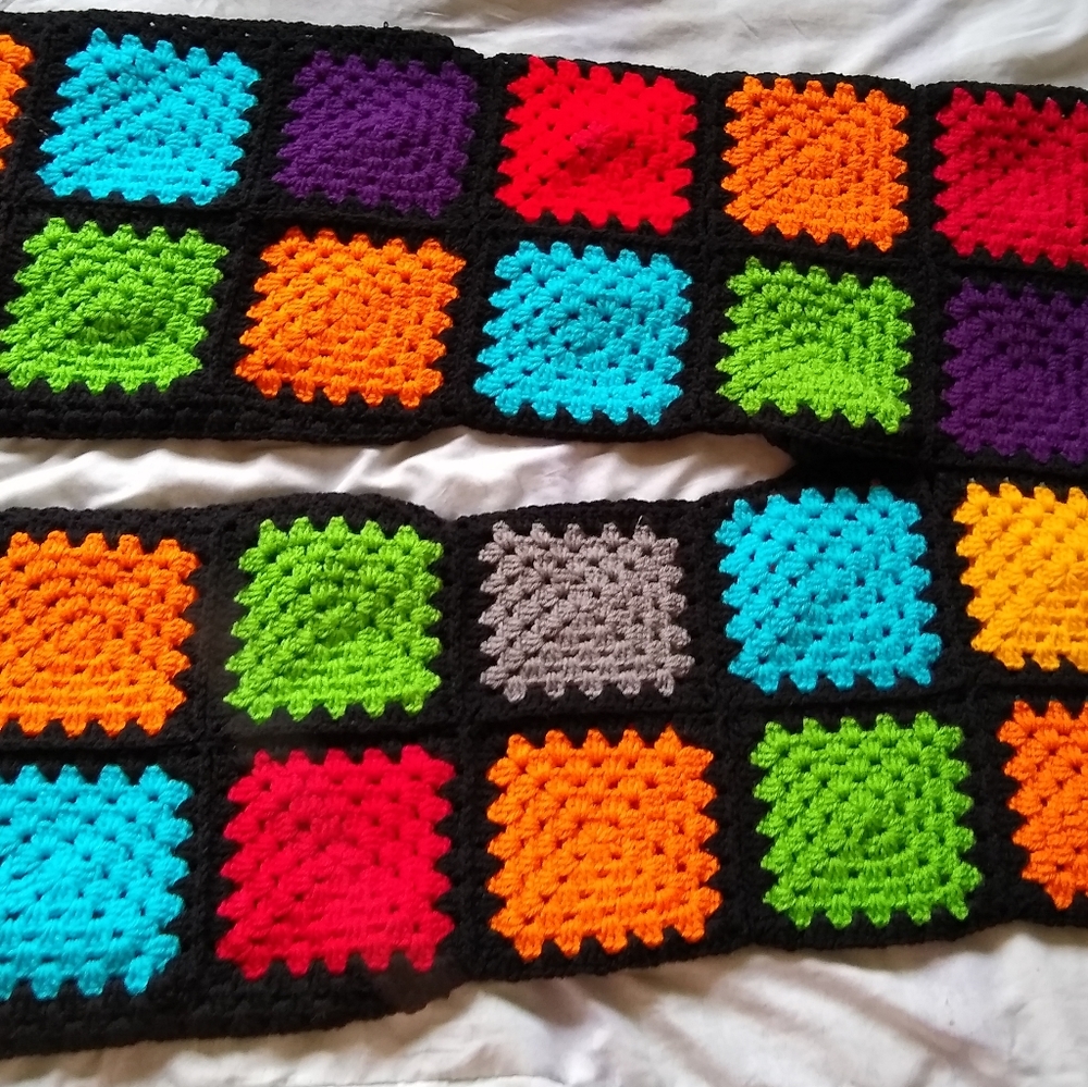Granny square vintage style crochet pants - Picture 5 of 8